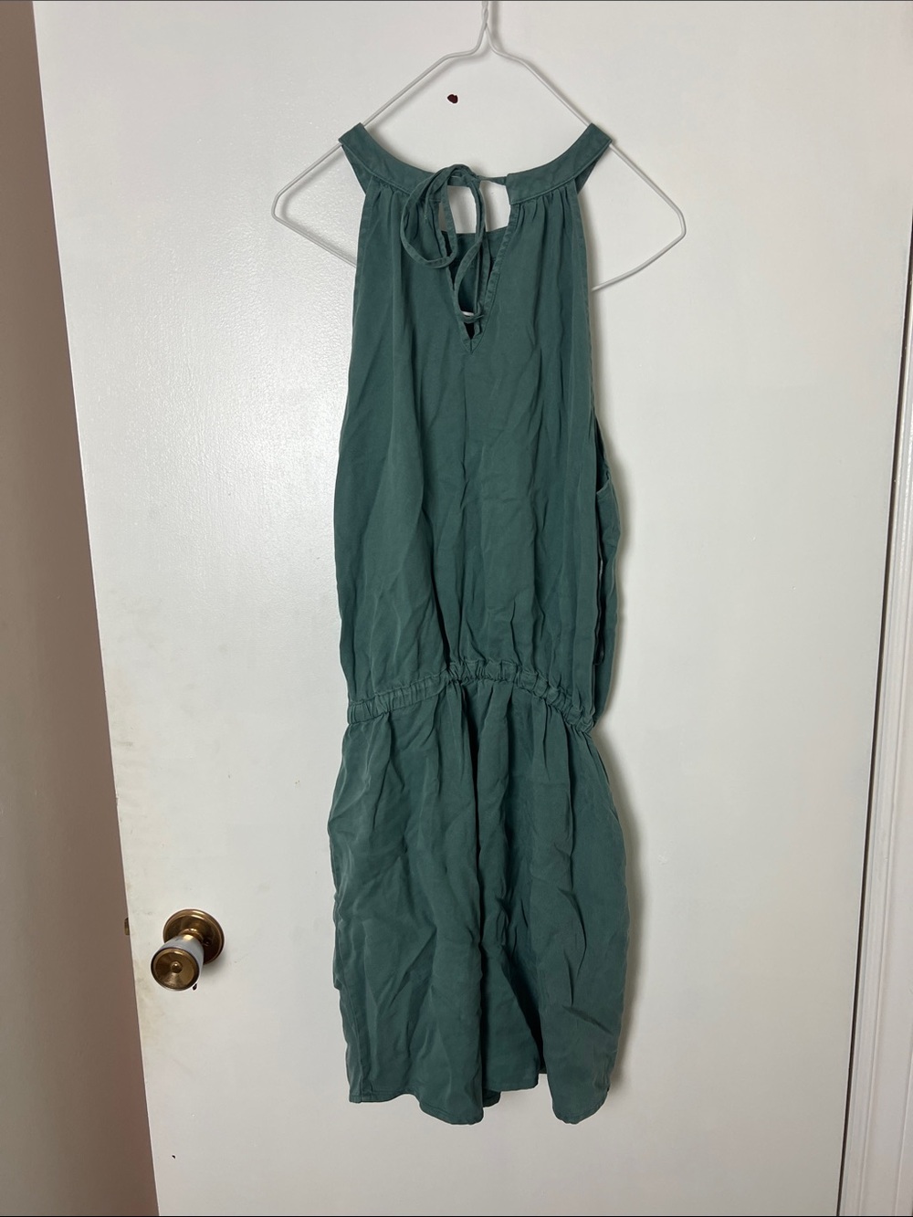 tentree Cypress Halter Dress Romper Style Teal Small